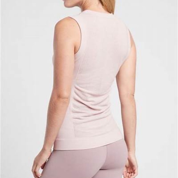 NWOT Athleta Foresthill Ascent Seamless Tank Pale Pink XS - Picture 2 of 11